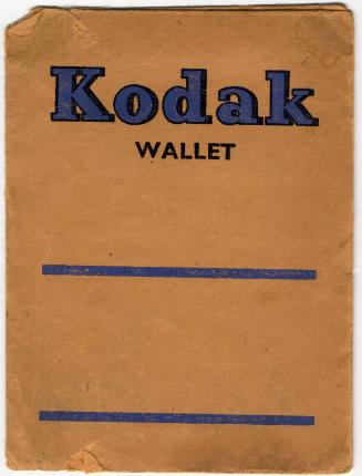Wallet for Negatives and Photographs of Repairs to South Breakwater Pier