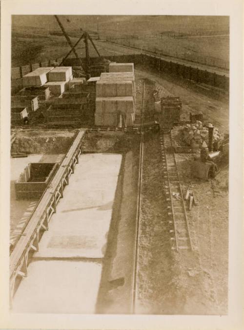 Repairs to South Breakwater Pier: Construction Yard for Concrete Blocks