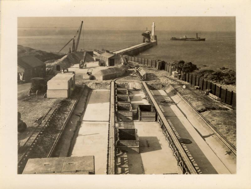 Repairs to South Breakwater Pier:Construction Yard for Concrete Blocks