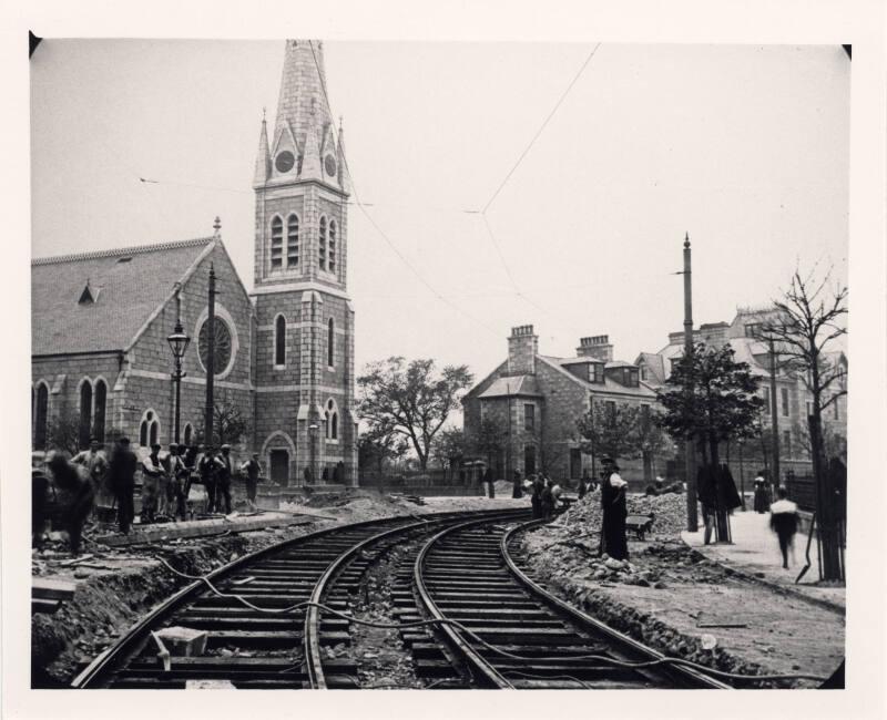 Laying Tram Lines on Fonthill Road and Ferryhill Road, Aberdeen