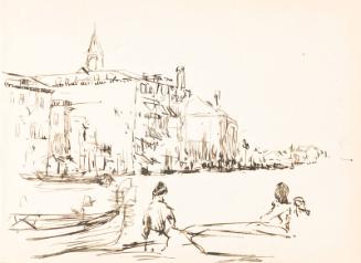 Cityscape with Boats (Sketchbook - Venice)