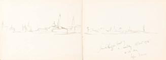 From Chioggia Grand, Sunday 18 October 1925 6.15am, Before Dawn (Sketchbook - Venice)