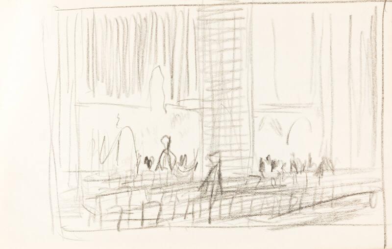 Church Interior (Sketchbook France)