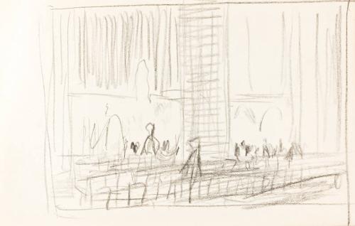 Church Interior (Sketchbook France)