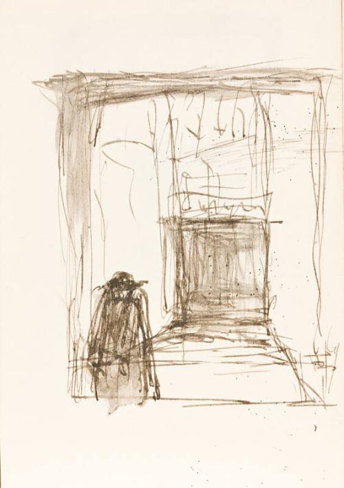 Figure in a Doorway (Sketchbook France)