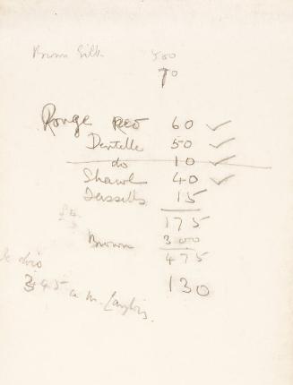 Calculations (Sketchbook France)