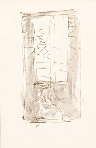 Figure Sitting Under a Window (Sketchbook France)