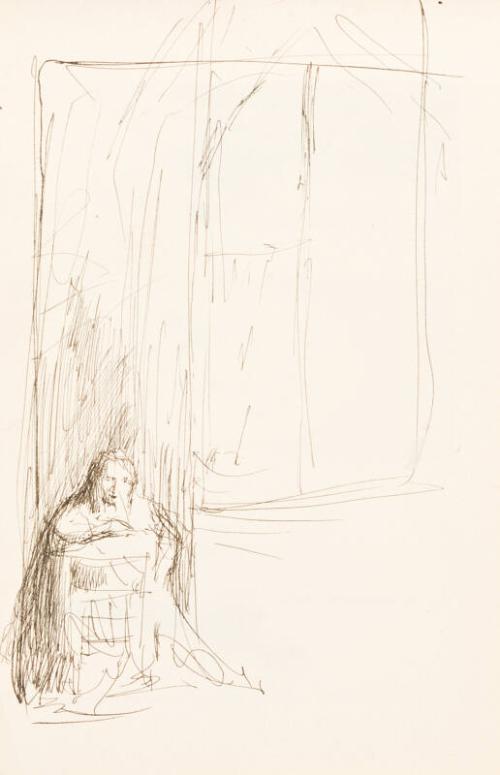 Figure in Interior (Sketchbook France)
