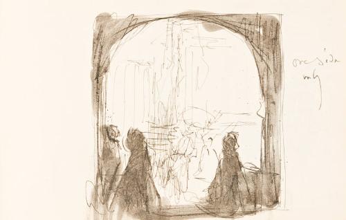 Three Figures (Sketchbook France)