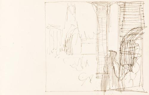 Figures in Interior (Sketchbook France)