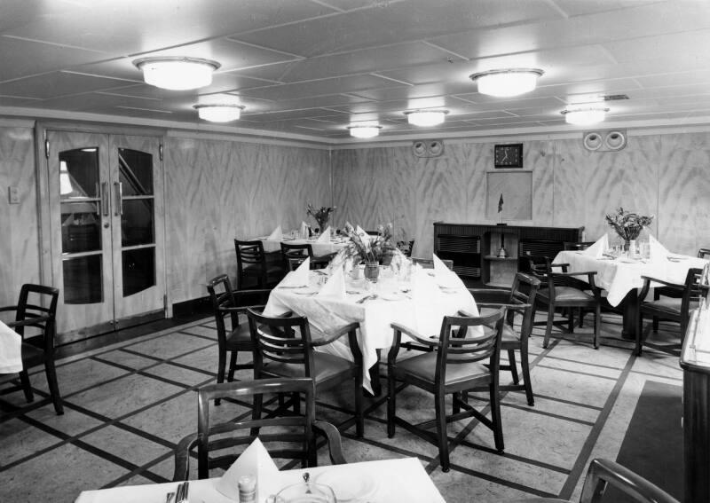 Black and white showing  Motor Molasses Carrier 'Rona', Hall Russell in 1957