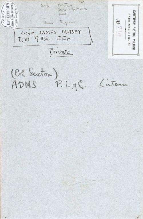 Inside Back Cover (Sketchbook - War)