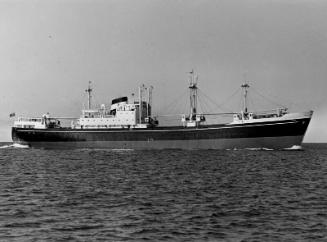 Black and white showing  Motor Molasses Carrier 'Rona', Hall Russell in 1957