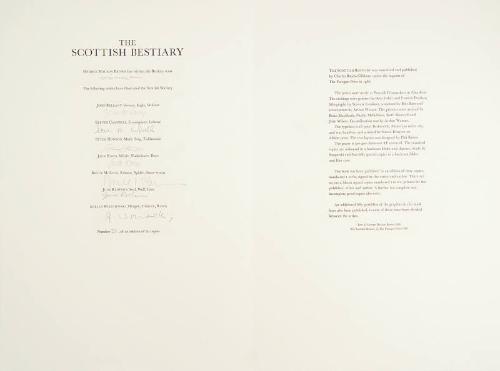 Title Page - The Scottish Bestiary