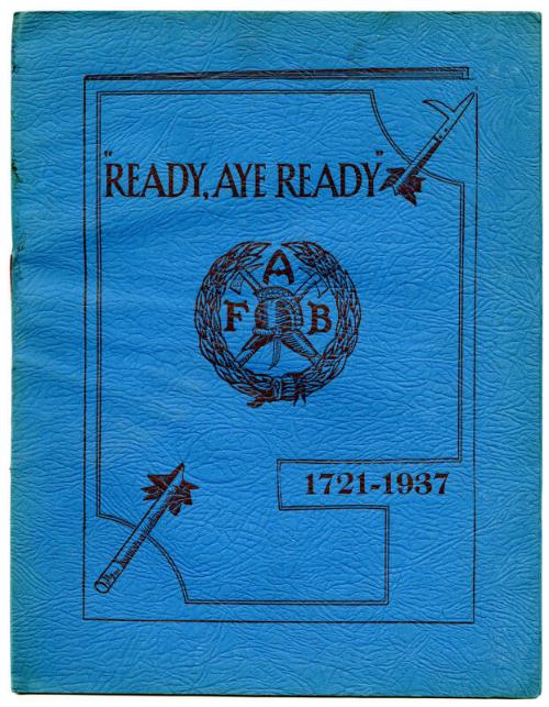 "Ready, Aye Ready" History of the Fire Brigade 1721-1937