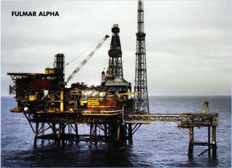 Colour Postcard Showing The Fulmar Alpha Production Platform, Approx. 153 Miles Ese Of Aberdeen