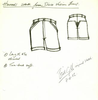 Drawing of Disco Shorts