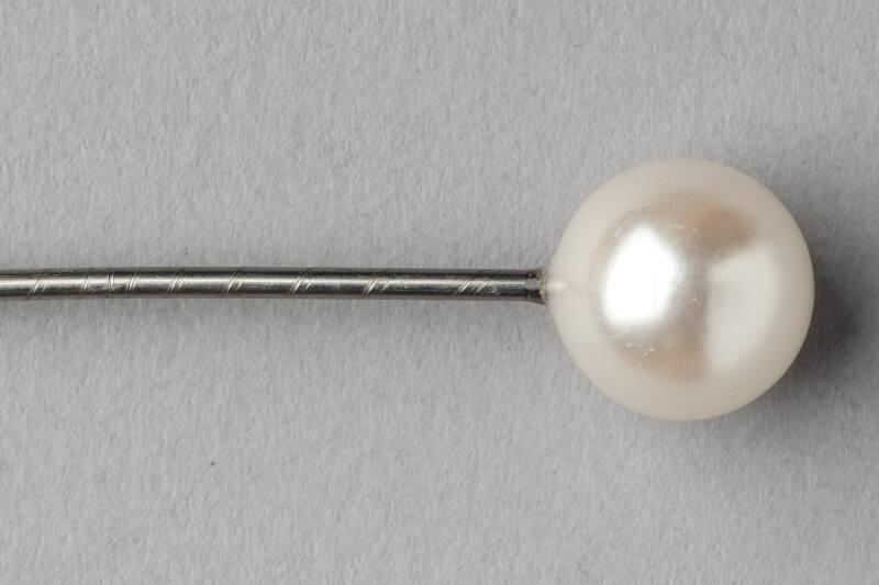 Decorative Hatpin with Pearlised Glass Bead