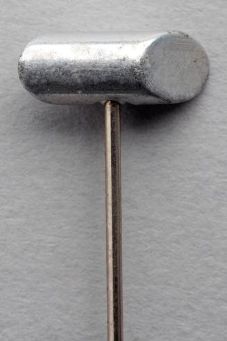 Decorative Hatpin with White Metal Bead