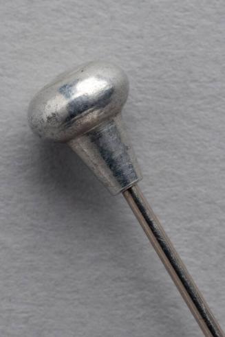 Decorative Hatpin with Silver Plastic Bead