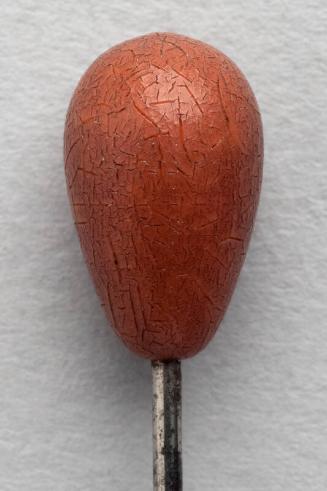 Decorative Hatpin with Brown Plastic Bead