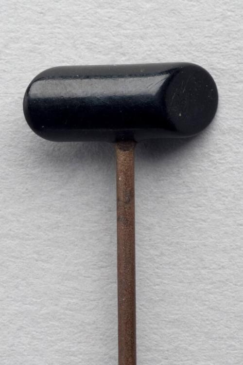 Decorative Hatpin with Black Plastic Bead