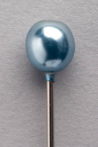 Decorative Hatpin with Pale Blue Pearlised Glass Bead