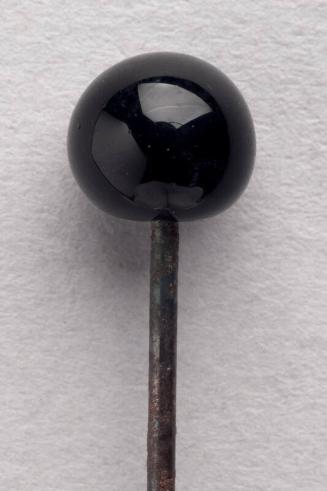 Decorative Hatpin with Purple Glass Bead