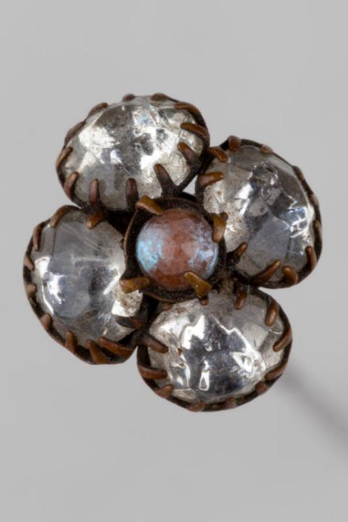 Decorative Hatpin with a Glass Flower