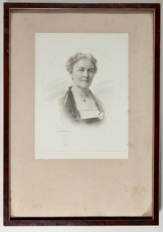 Framed Photograph of Eliza Taggart, wife of Sir James Taggart