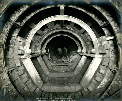 G.O.S. Section 4, 6 Feet Sewer in Tunnel, Junction Length, Justice Street 25th April 1910