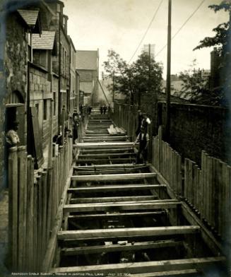 Aberdeen Cable Subway, Trench in Justice Mill Lane, July 8th 1904