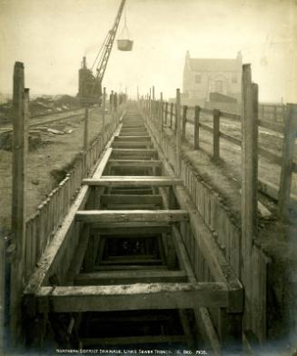 Northern District Drainage, Links Sewer Trench 15th December 1906