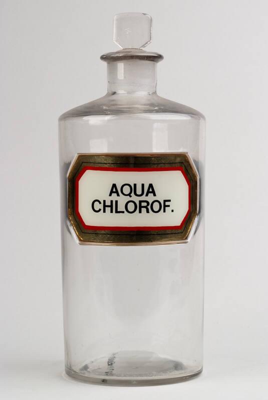 Recessed Label Shop Round AQUA CHLOROF.