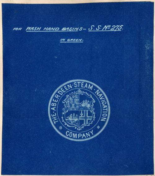 Crest Of The Aberdeen Steam Navigation Co. Design Was For Use On The Wash Hand Basins Of The St…