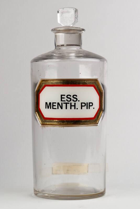 Recessed Label Shop Round ESS. MENTH. PIP.