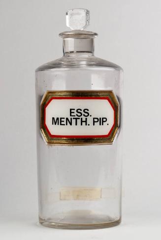 Recessed Label Shop Round ESS. MENTH. PIP.