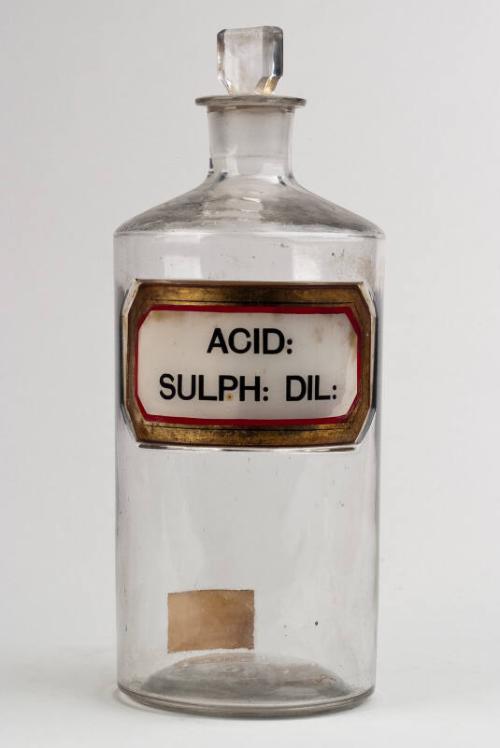 Recessed Label Shop Round ACID: SULPH: DIL: