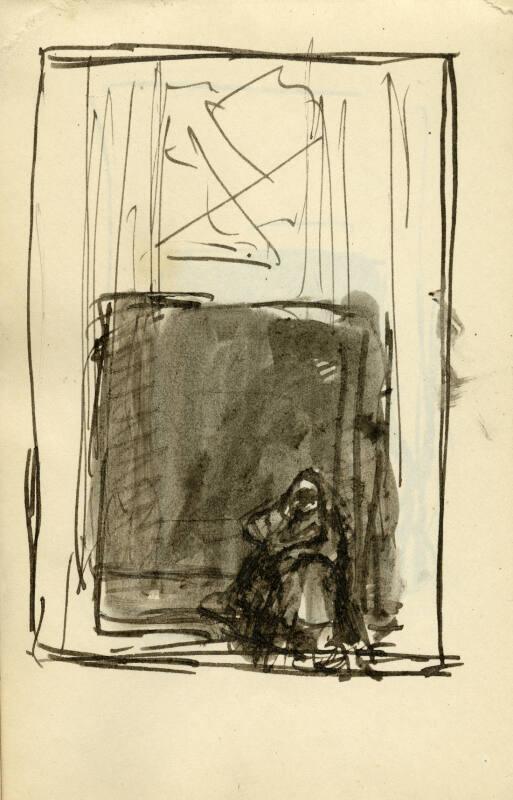Figure in a Doorway (Sketchbook France)