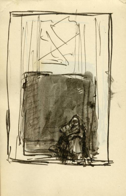 Figure in a Doorway (Sketchbook France)