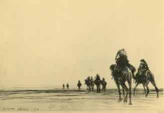 Dawn: The Camel Patrol Setting Out (Reproductions of James McBey's Paintings)