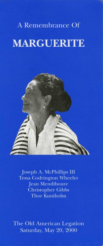 A Remembrance of Marguerite (Catalogues and Articles Related to James McBey)