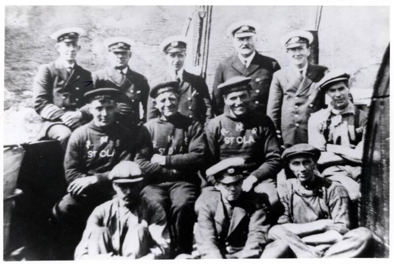 photograph taken aboard 'St Ola' at Scrabster showing crew members