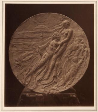 Plaster Maquette for 'Paolo and Francesca' Medallion