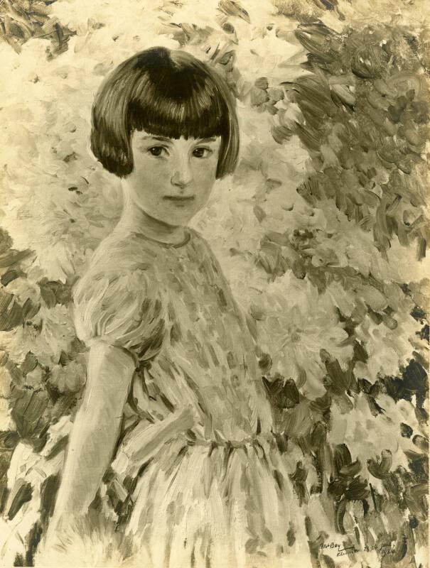 Margaret Burnett as a Child (Reproductions of James McBey's Portraits)