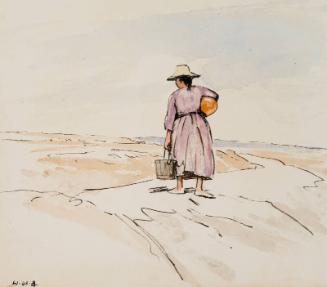 Peasant Woman Carrying a Basket - Spain