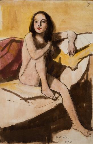 Portrait of a Seated Female Nude