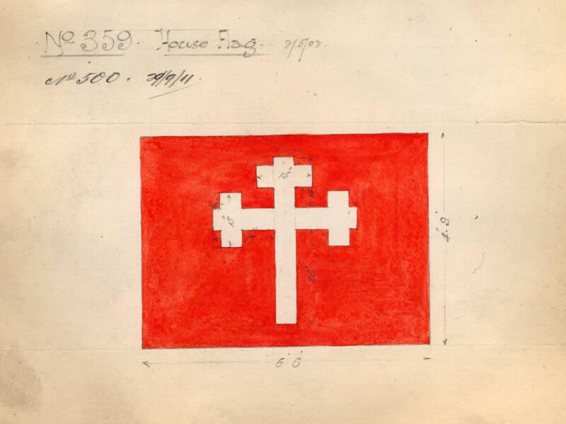 House Flag of Adam Bros. Ltd for Use on the Cargo Steamer 'Aberlour'