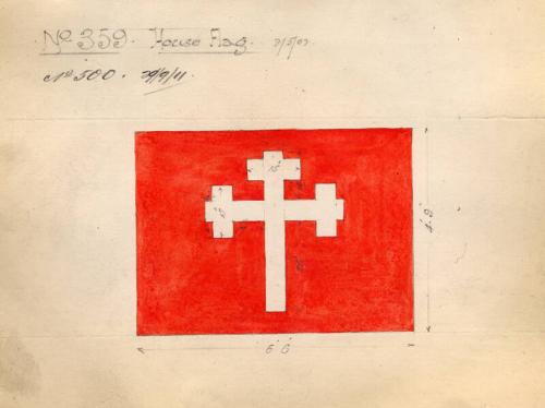 House Flag of Adam Bros. Ltd for Use on the Cargo Steamer 'Aberlour'