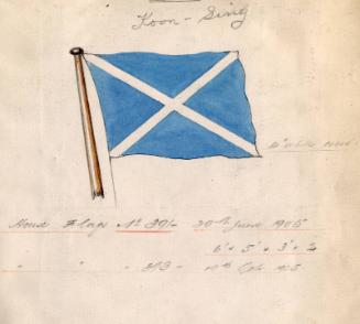 House Flag Of The Indo-China Steam Navigation Co. For Use Aboard The Steamer 'koon-Shing'